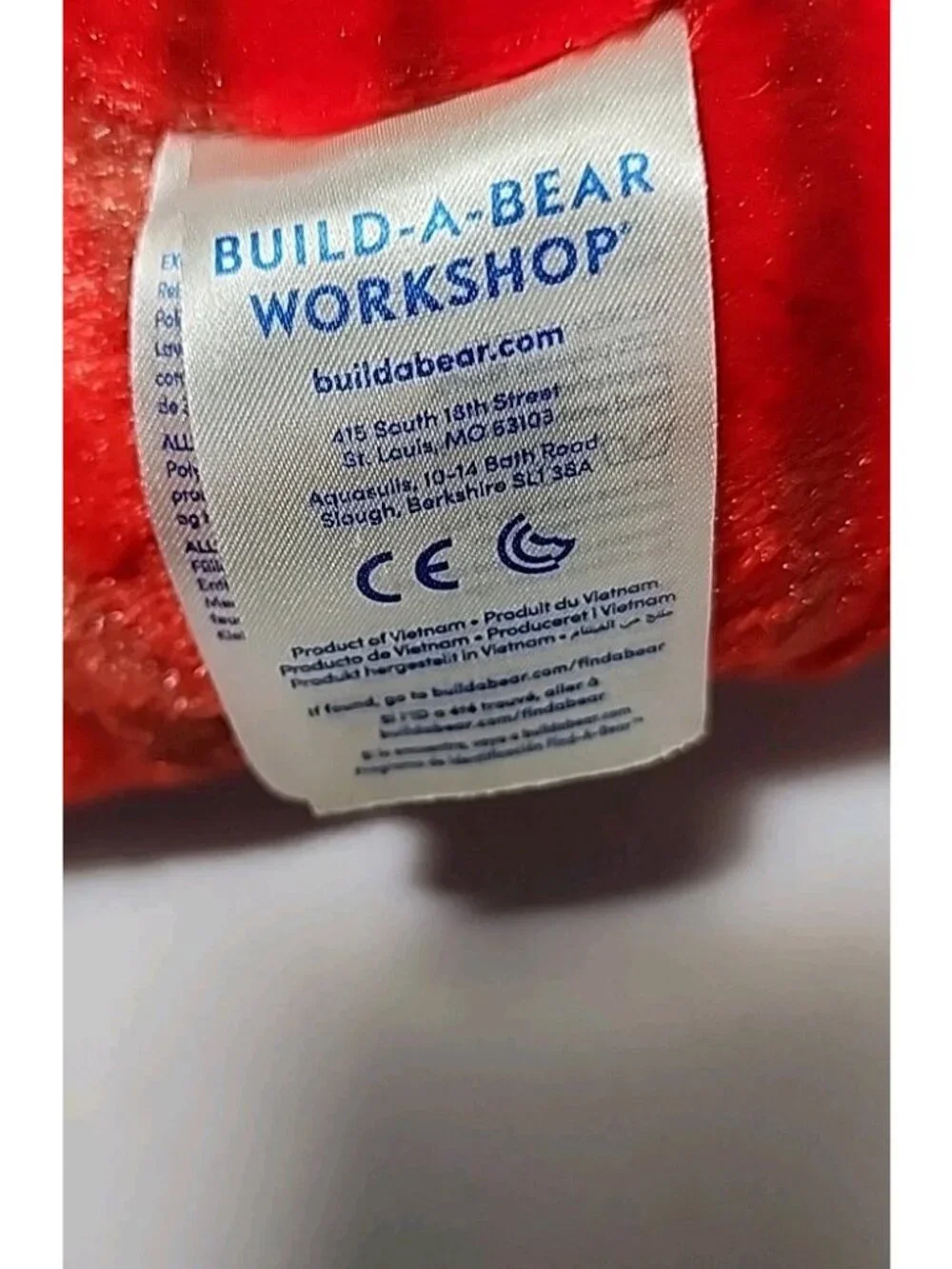 Build-A-Bear vibrant red